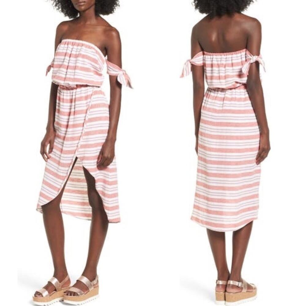 LOVERS + FRIENDS Dress Womens Size XS Striped Feminine Summer Beach Coastal